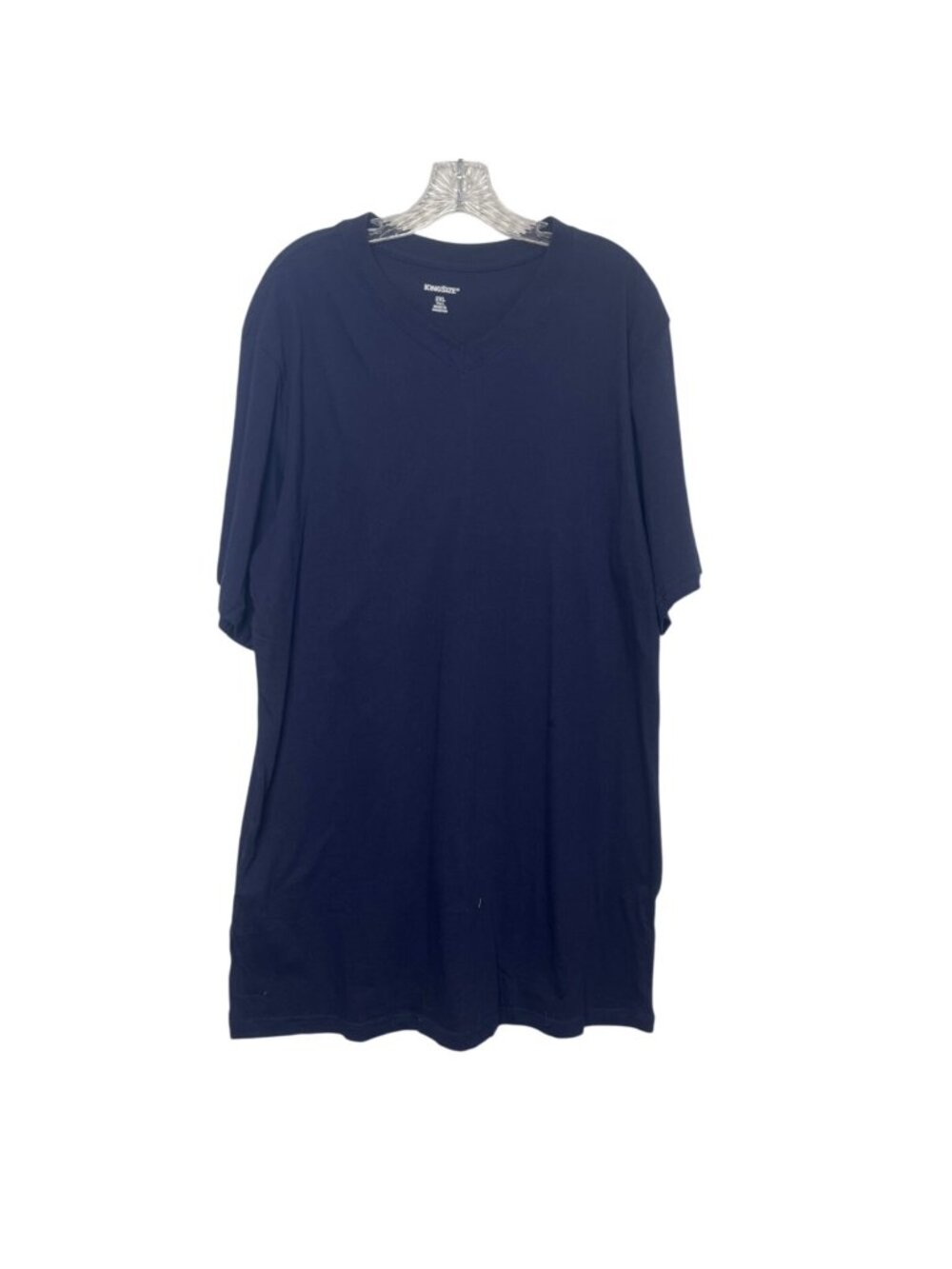 Kingsize Vneck‎ Tshirt Mens 2XLT Tall Blue New WOT Workshirt Summer